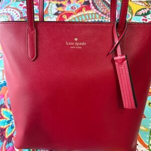 Kate Spade Cherry Red Tote Bag